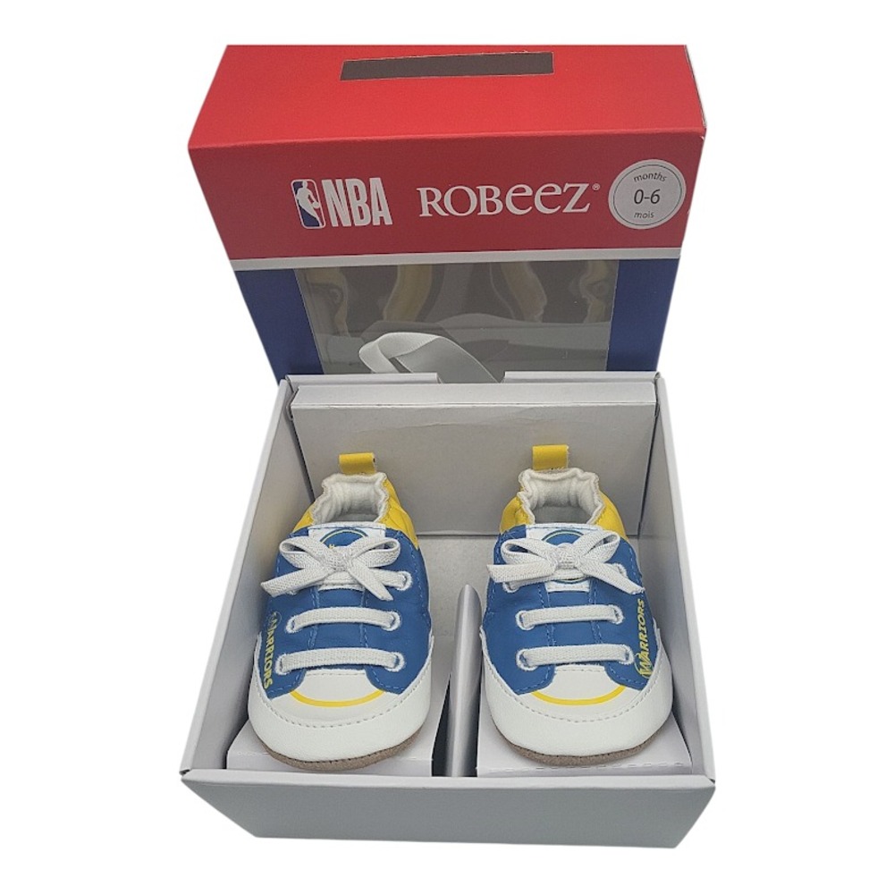 NBA Warriors Slippers Infant 0–6 Months Soft Sole Crib Shoes Baby Fan Gift
